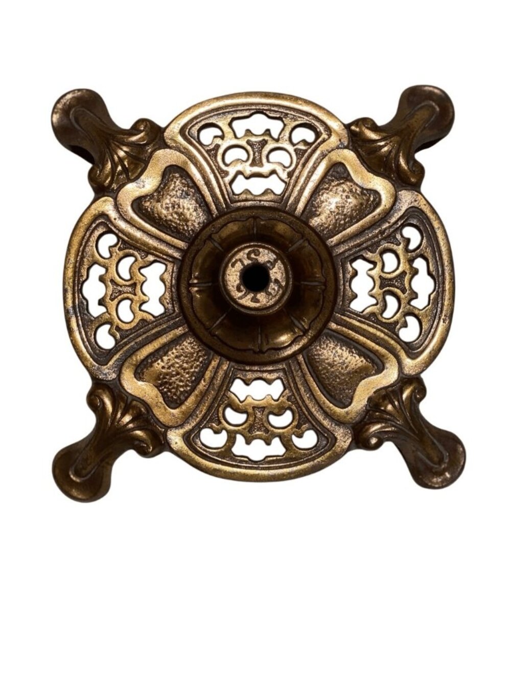 Antique Ornate Cast Iron Ceilling Medallion Bronze Finish